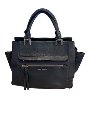 Vince Camuto Women’s Ayla Black Satchel Bag Purse